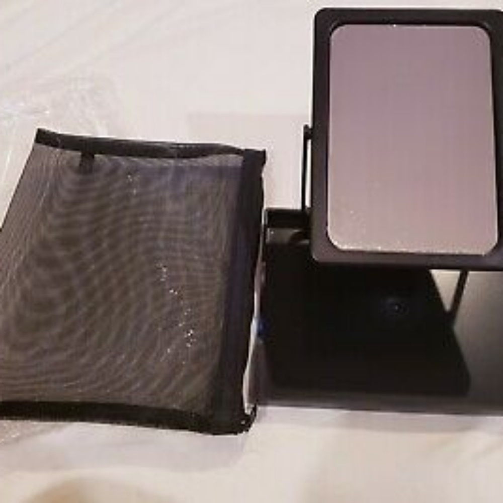 MARY KAY FOLDABLE TRAVEL MIRROR WITH MESH CASE NEW